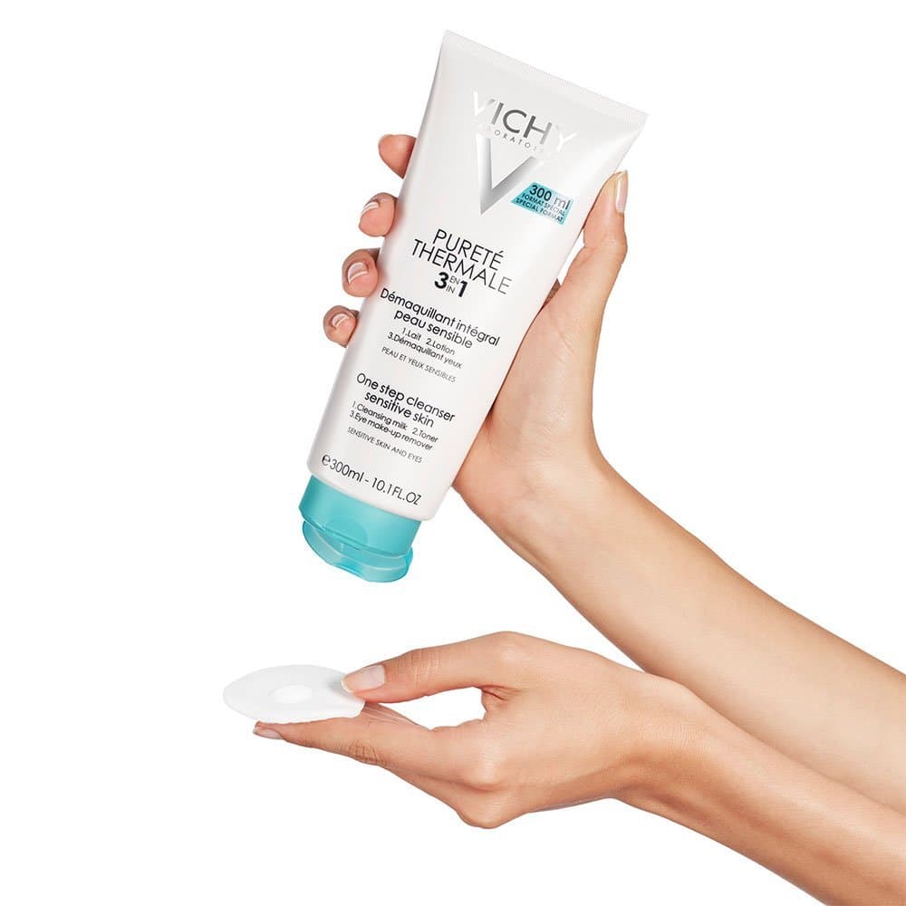 Vichy Pureté Thermale Démaquillant Intégral 3en1 Peau Sensible | 300ml — 2