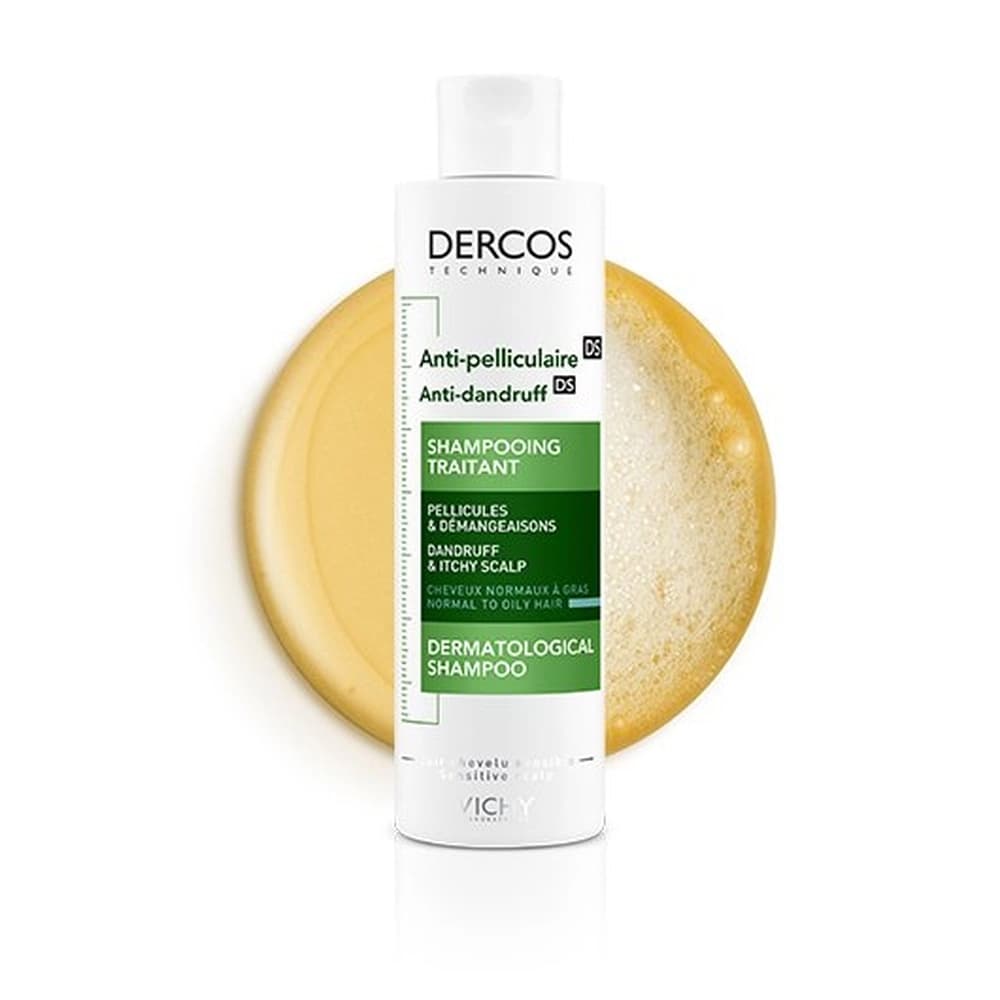 Vichy Dercos Shampoing Traitant Anti-Pelliculaire Cheveux Normaux à Gras | 200ml
