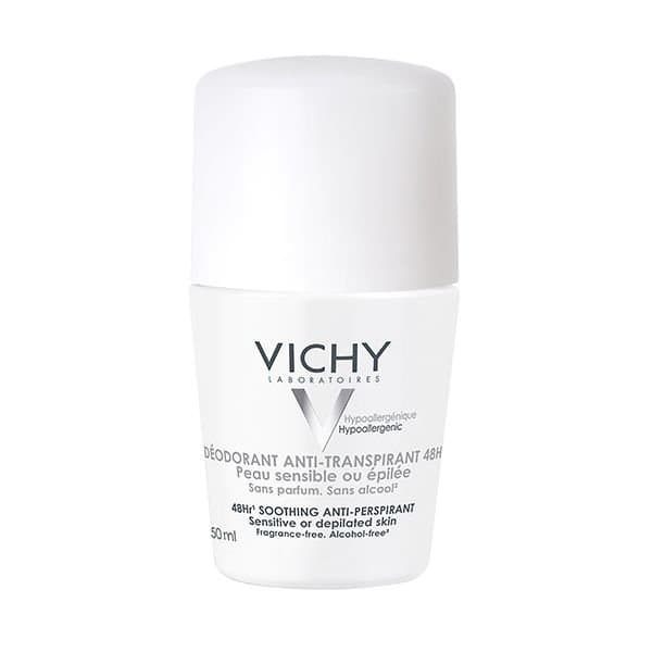 Vichy Dermo-Tolérance Déodorant Anti-Transpirant 48H Bille Peau Sensible ou Epilée | 50ml